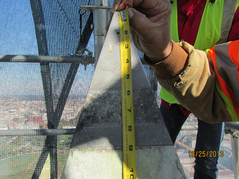 Illustration for article titled Here's What the Tip of the Washington Monument Looks Like Up Close